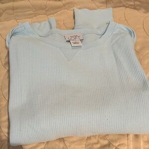 LOFT Light Blue Long Sleeve Top